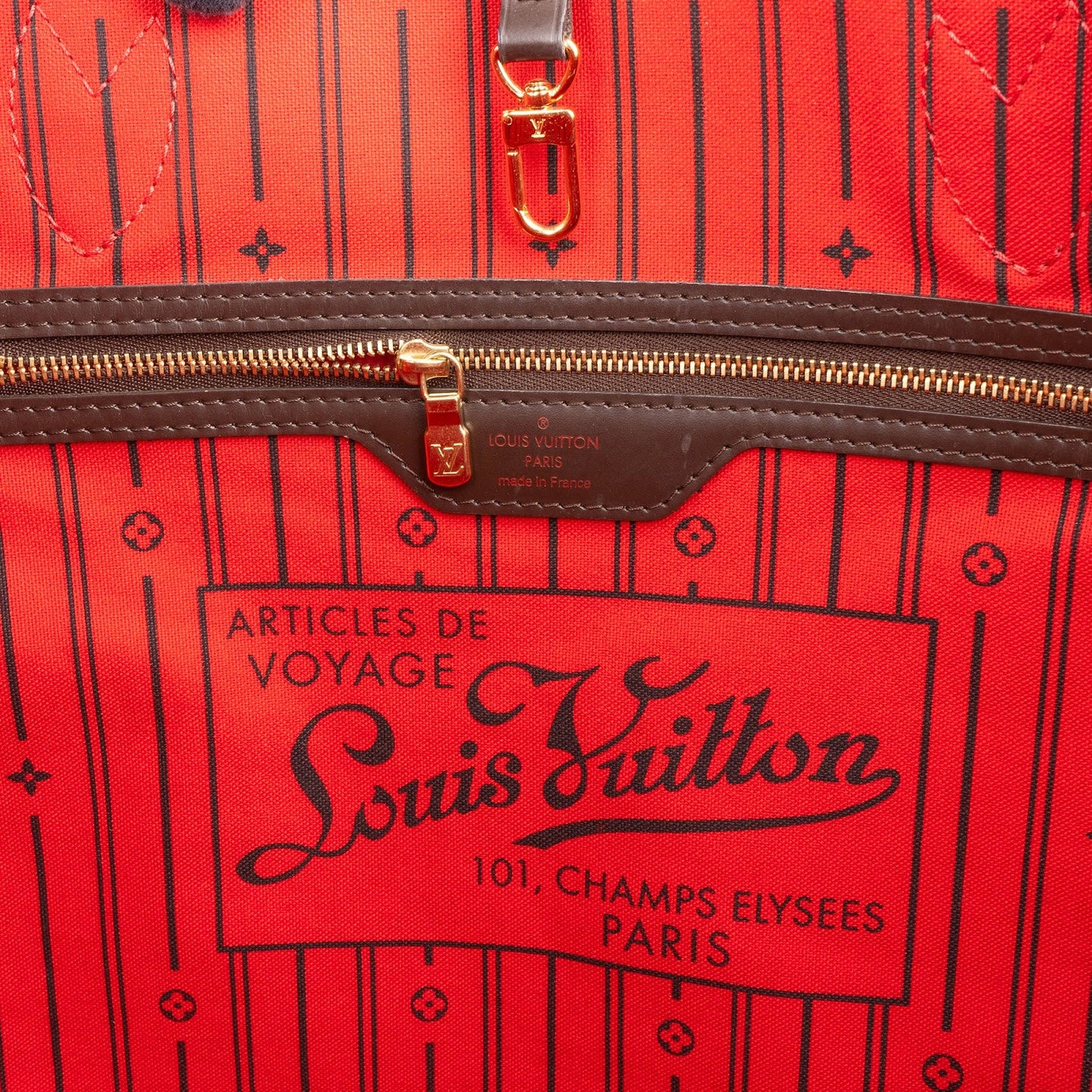 Louis Vuitton Monogram Damier Ebene Canvas Neverfull GM Shoulder Bag