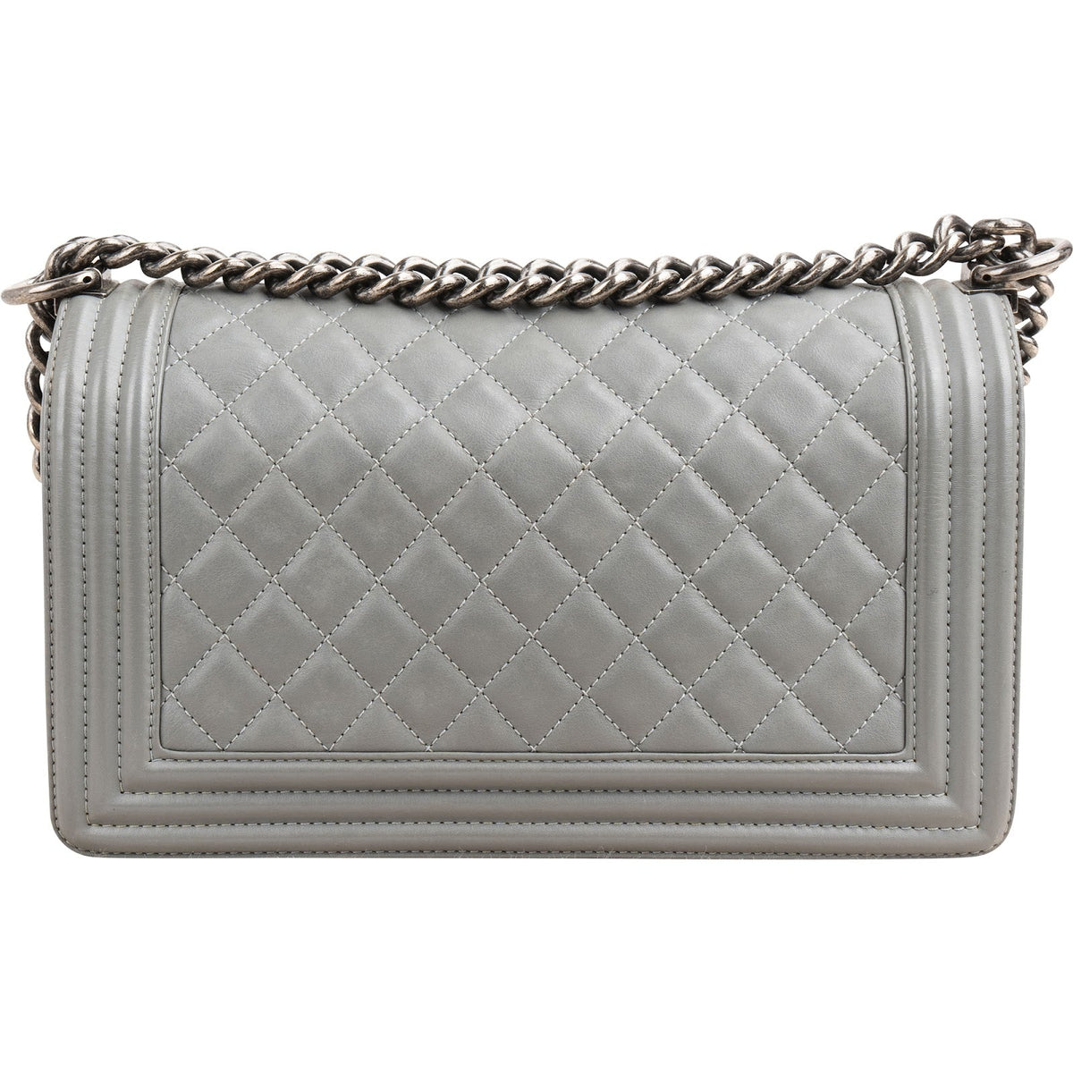 Chanel Quilted Lambskin Medium Boy Single Flap Crossbody Bag