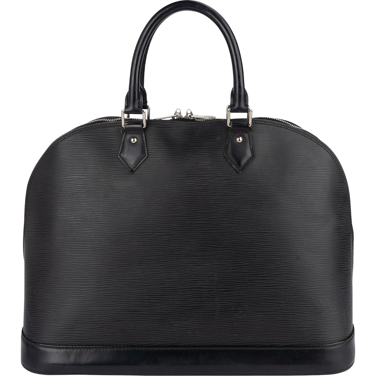 Louis Vuitton Noir Epi Leather Alma GM Handbag