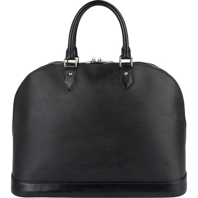 Louis Vuitton Noir Epi Leather Alma GM Handbag