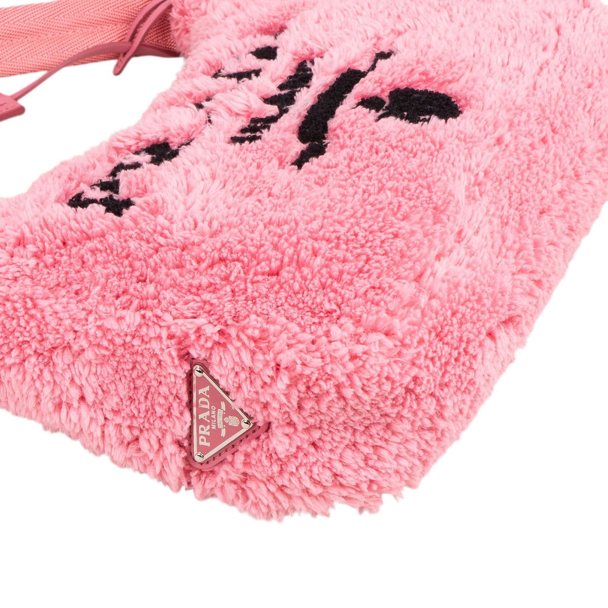 Prada Re-Edition 2000 aus rosa Frottee – Ansicht 8