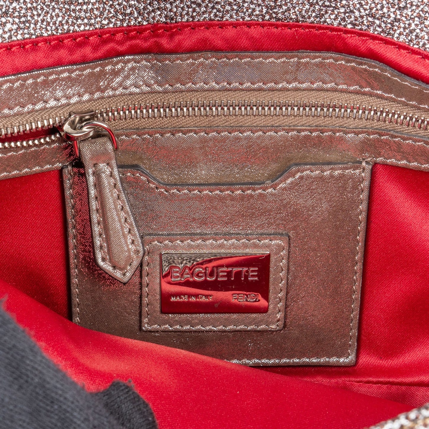 Fendi Limited FF Crystal Baguette Shoulder Bag