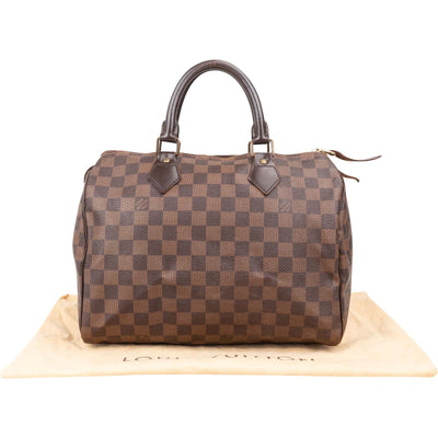 Louis Vuitton Monogram Damier Ebene Speedy 30 Handbag