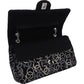 Chanel Sequin Embellished Woven CC Medium Double Flap Shoulder Bag