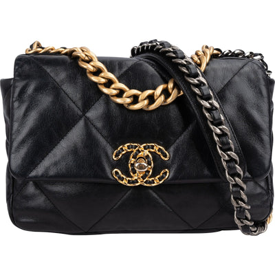 Chanel 19 Quilted Lambskin Single Flap Crossbody Bag