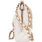 Chanel Quilted Shiny Leather Wavy CC Crossbody Bag