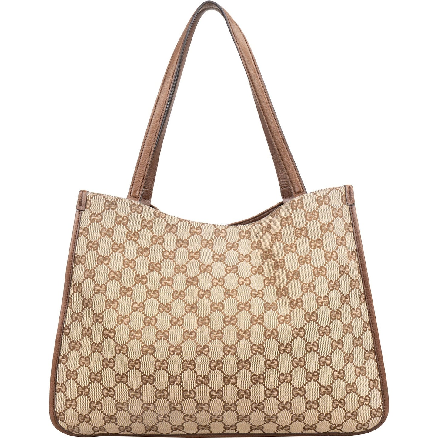 Gucci Monogram GG Supreme Canvas Horsebit Tote Shoulder Bag
