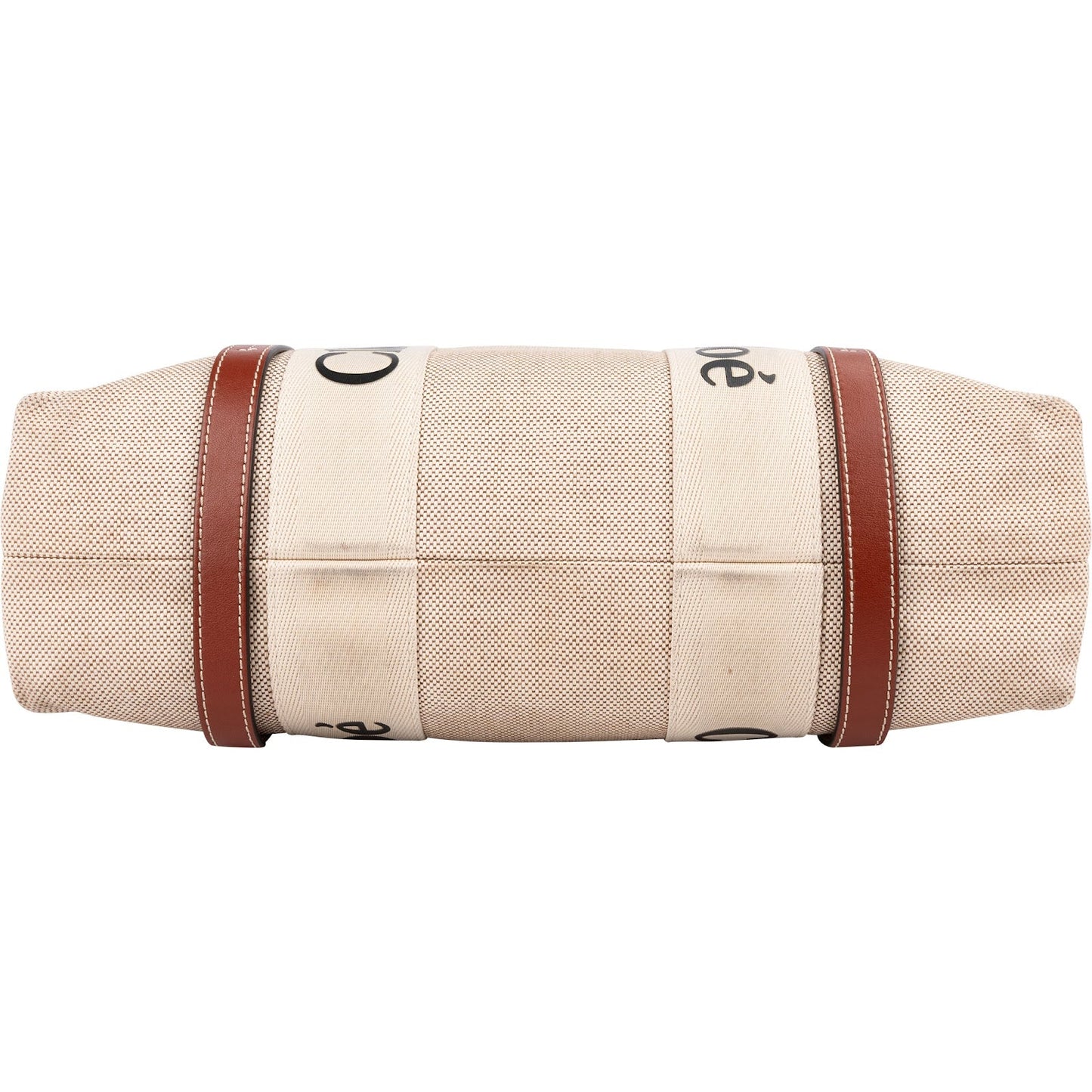 Chloé Canvas Medium Woody Tote Shoulder Bag