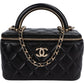 Chanel Quilted Lambskin Vanity Case Crossbody Handbag