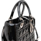 Cristian Dior Quilted Patent Cannage Lady Dior Handbag