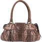 Salvatore Ferragamo Python Marisa Satchel Shoulder Bag