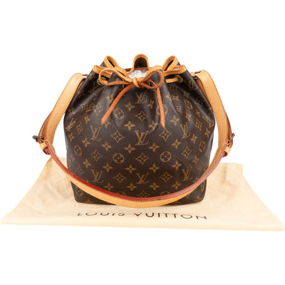 Louis Vuitton Monogram Canvas Sac Noé Petit Shoulder Bag