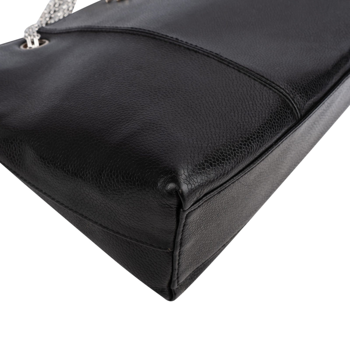 Chanel Caviar Leather Bijoux Chain Tote Shoulder Crossbody Bag