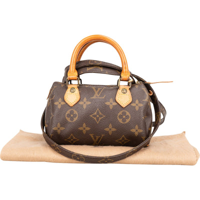 Louis Vuitton Canvas Monogram Mini Speedy Handbag
