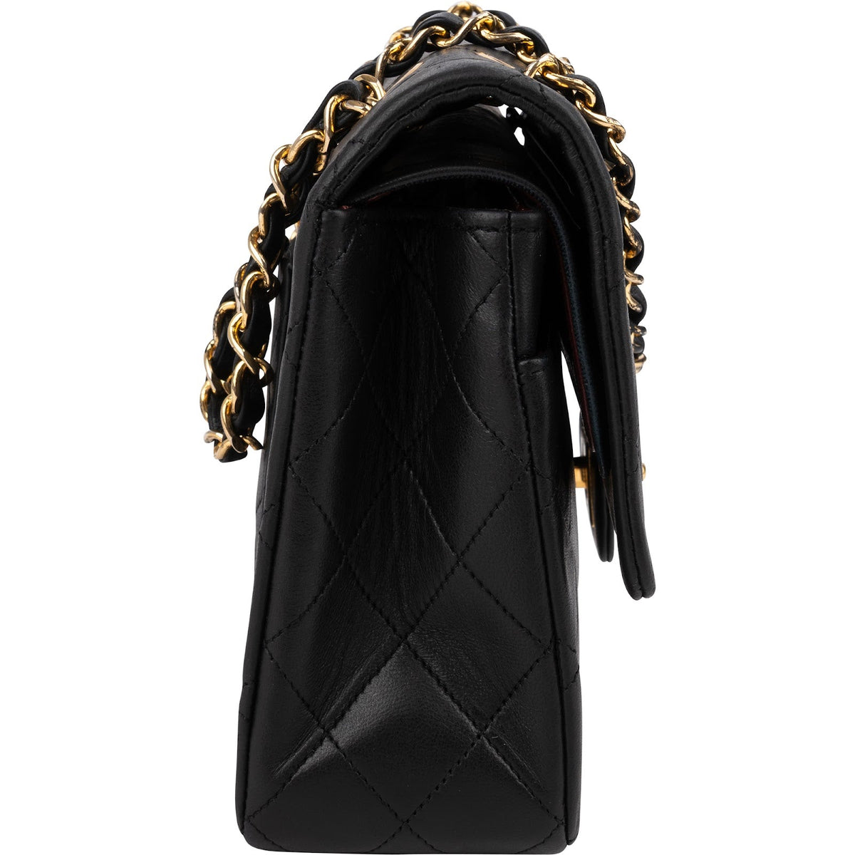 Chanel Quilted Lambskin 24K Gold Medium Double Flap Shoulder Bag