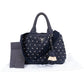 Prada Woven Raffia Polka-Dot Tote Shoulder Handbag