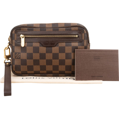 Louis Vuitton Monogram Damier Ebene Billets Macao Clutch