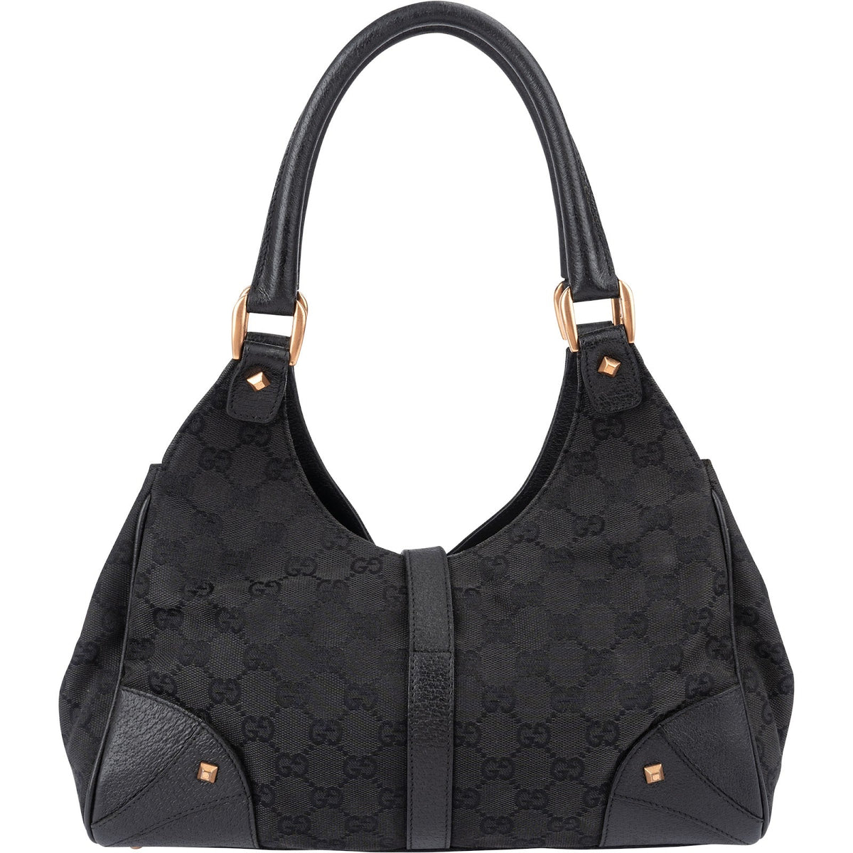 Gucci Monogram GG Canvas New Jackie Studs Shoulder Bag