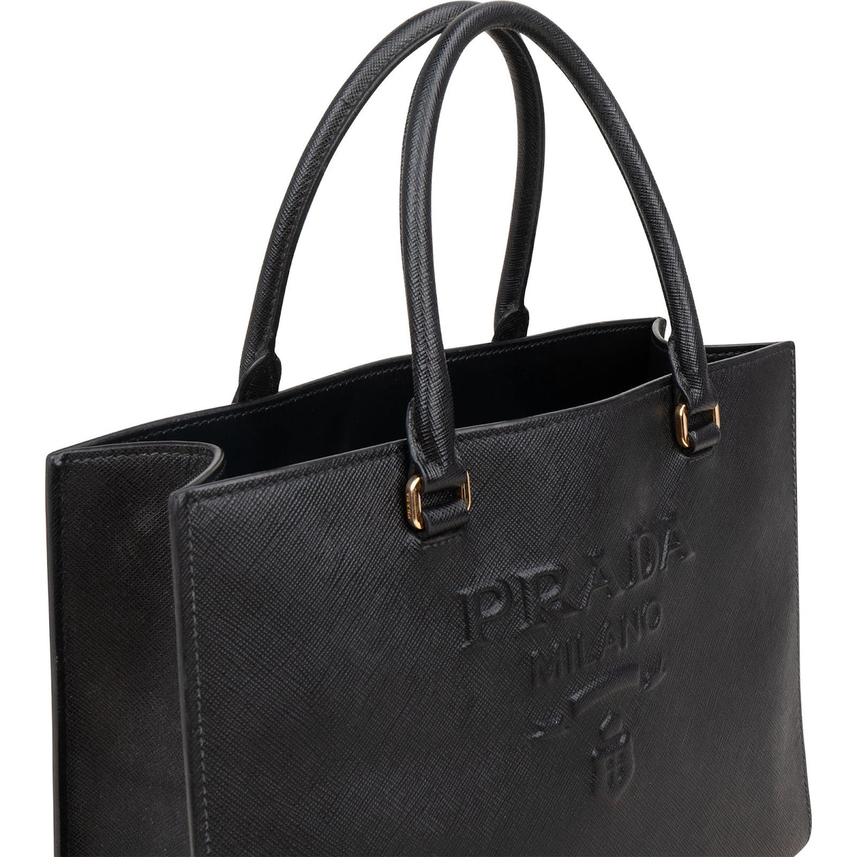 Prada Saffiano Leather Small Tote Handbag