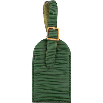 Louis Vuitton Green Epi Leather Luggage Tag