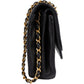 Chanel Quilted Lambskin 24K Gold Half Moon Single Flap Shoulder Bag