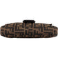 Fendi Monogram FF Baguette  Shoulder Bag