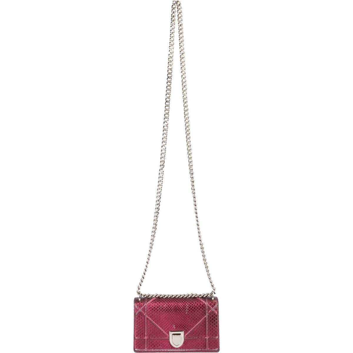 Dior Metallic Python Mini Diorama Crossbody Bag
