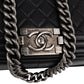 Chanel Medium Boy Single Flap aus gestepptem Lammleder – Ansicht 9
