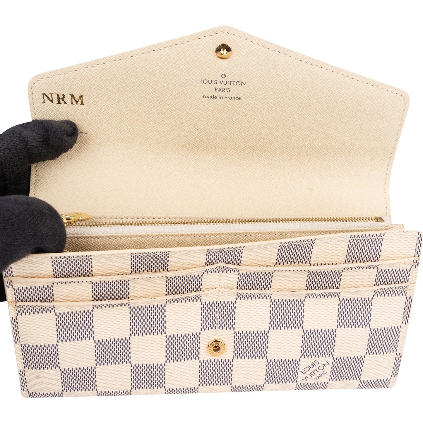 Louis Vuitton Monogram Damier Azur Sarah Wallet