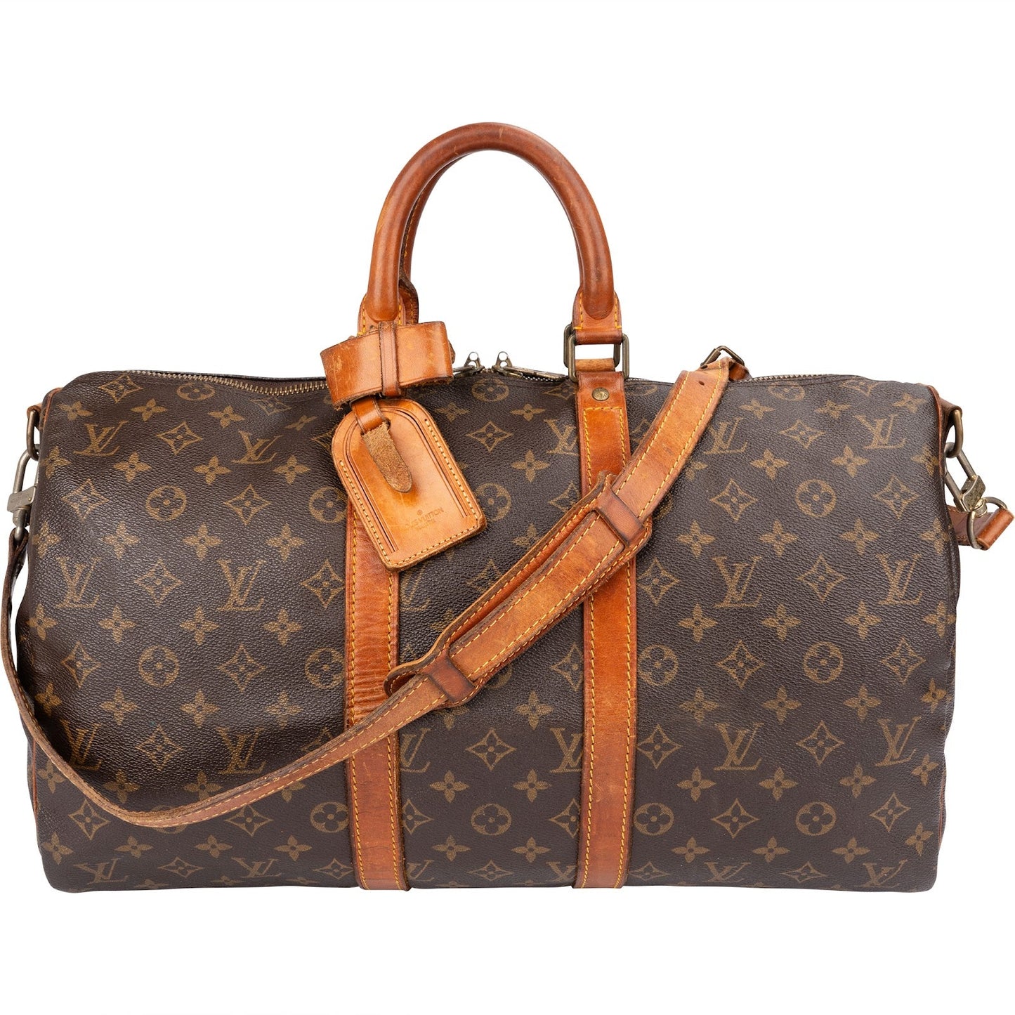 Louis Vuitton Monogram Canvas Keepall 45 Bandoulière Travel Bag