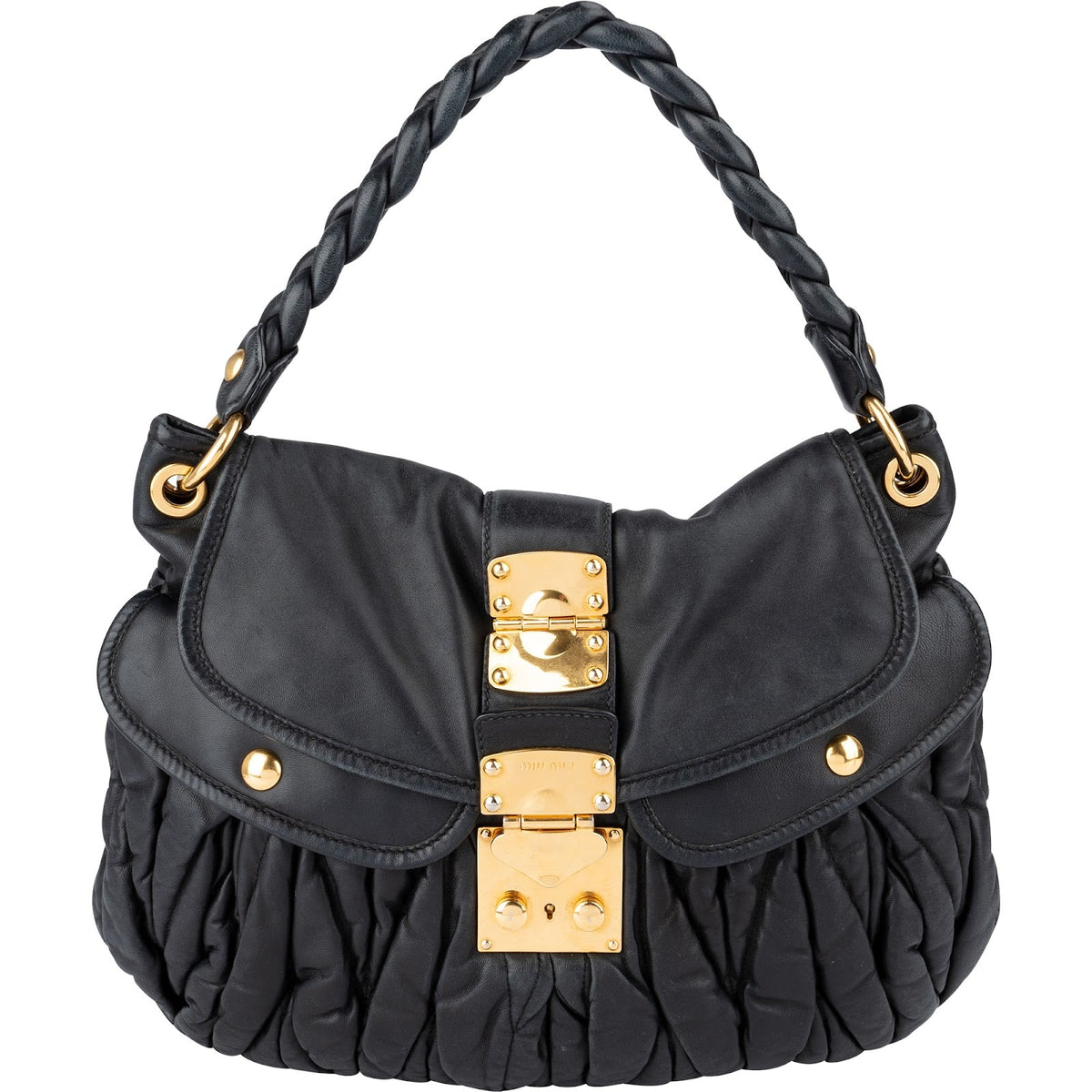 Miu Miu Coffer Hobo City aus Matelassé-Nappaleder – Ansicht 4