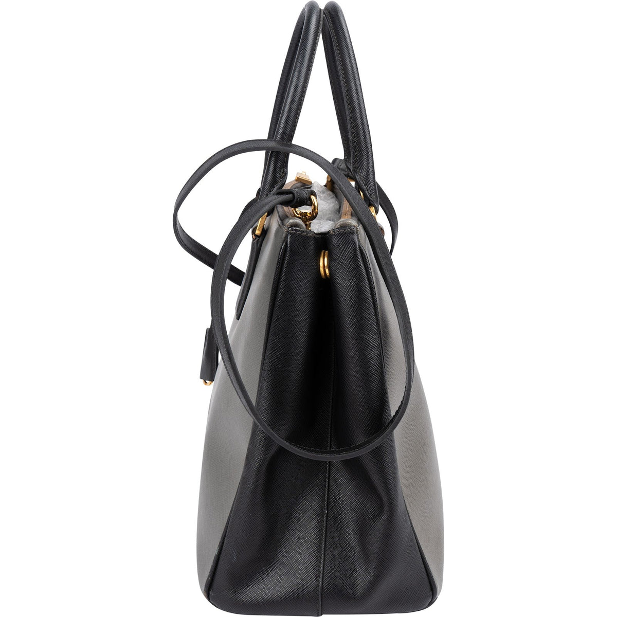 Prada Galleria aus zweifarbigem Saffiano-Leder – Ansicht 5