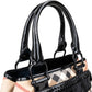Burberry Nova-Check Studded Knight Hobo Handbag