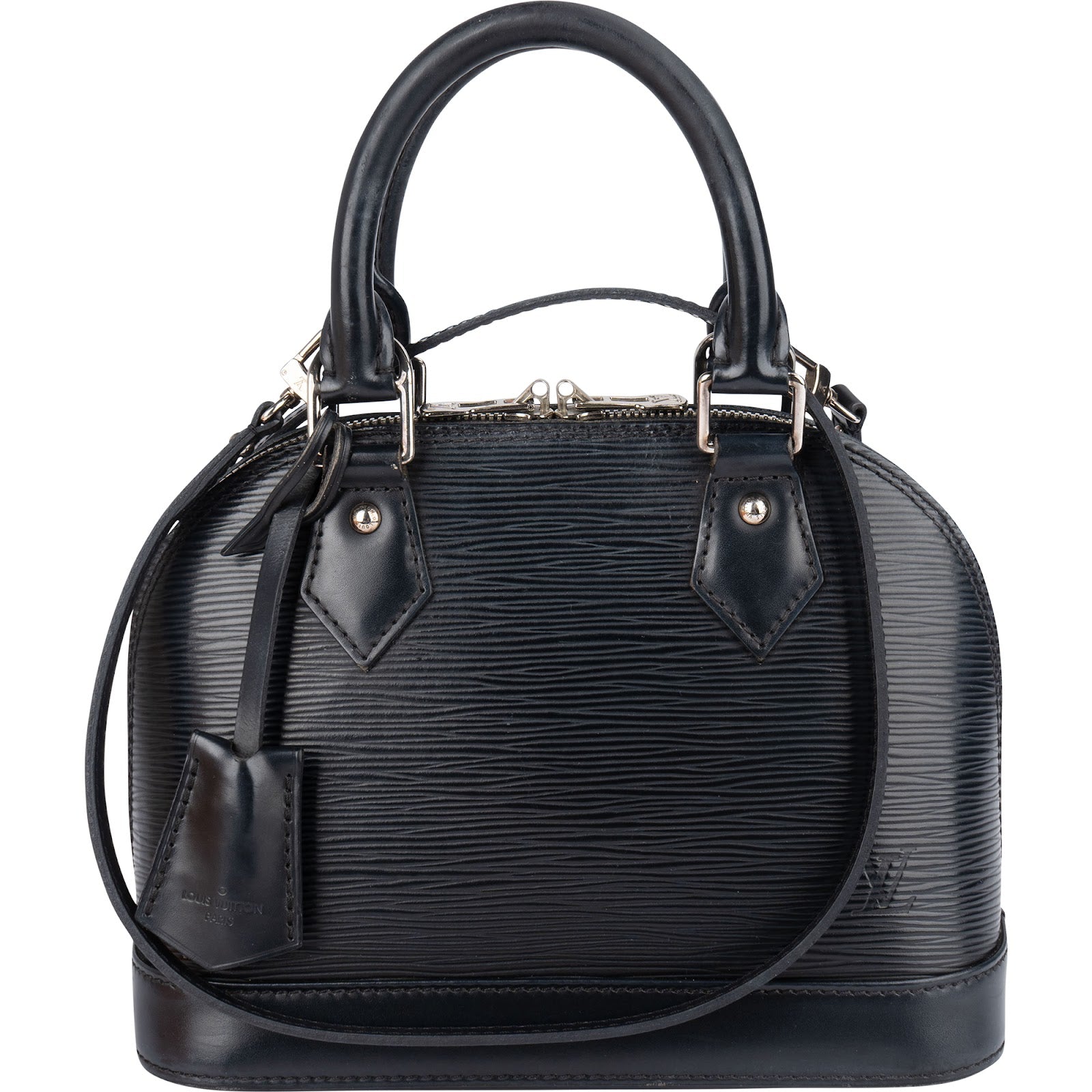 Louis Vuitton Noir Epi Leather Alma BB Handbag