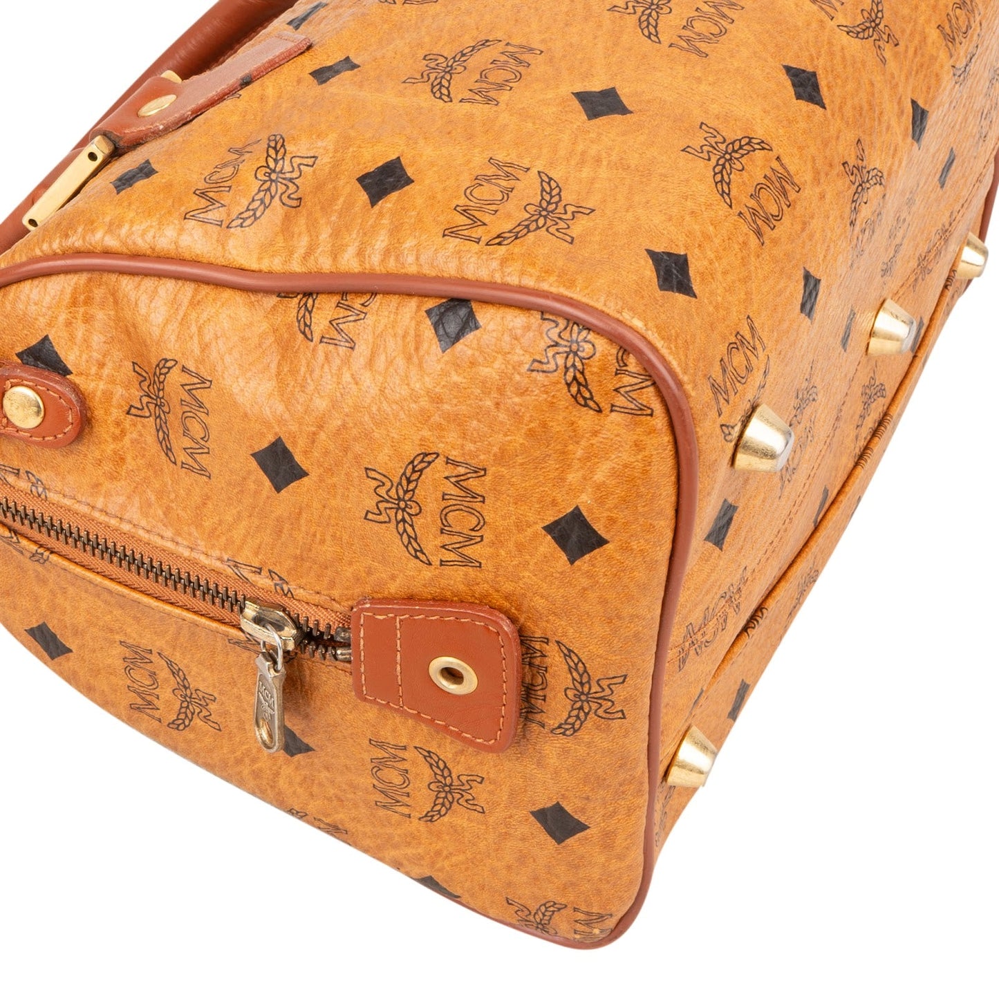 MCM Monogram Visetos Boston Handbag