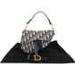 Christian Dior Oblique Trotter Monogram Canvas Mini Saddle Shoulder Bag