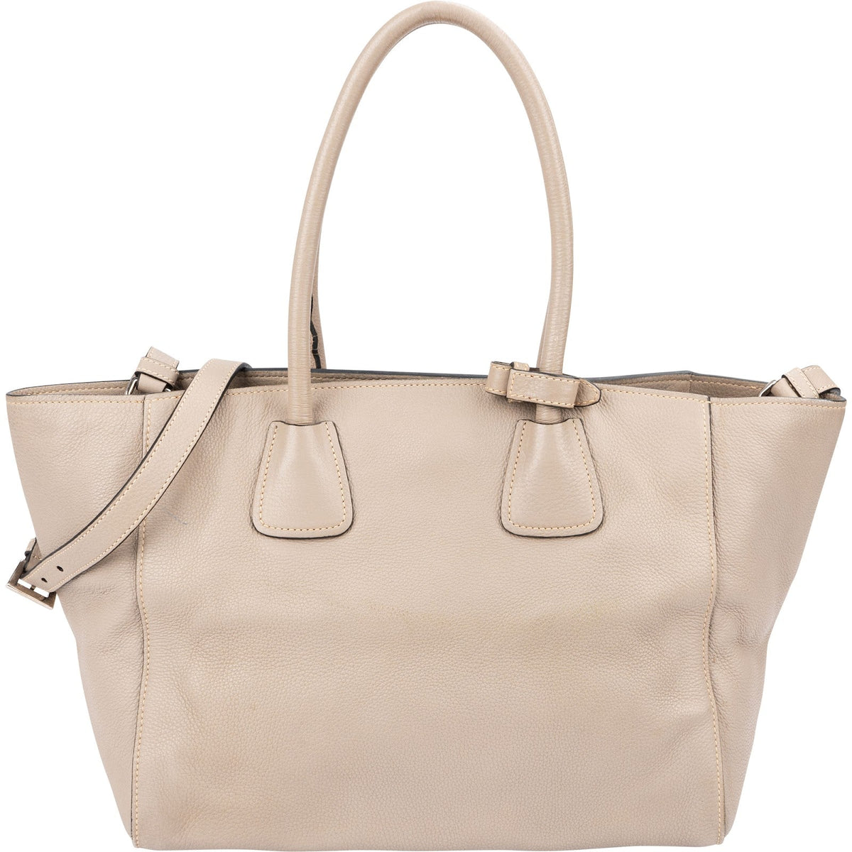 Prada Luggage Tote aus Vitello-Daino-Leder – Ansicht 4