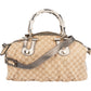 Gucci Monogram GG Bamboo Top Handle Handbag