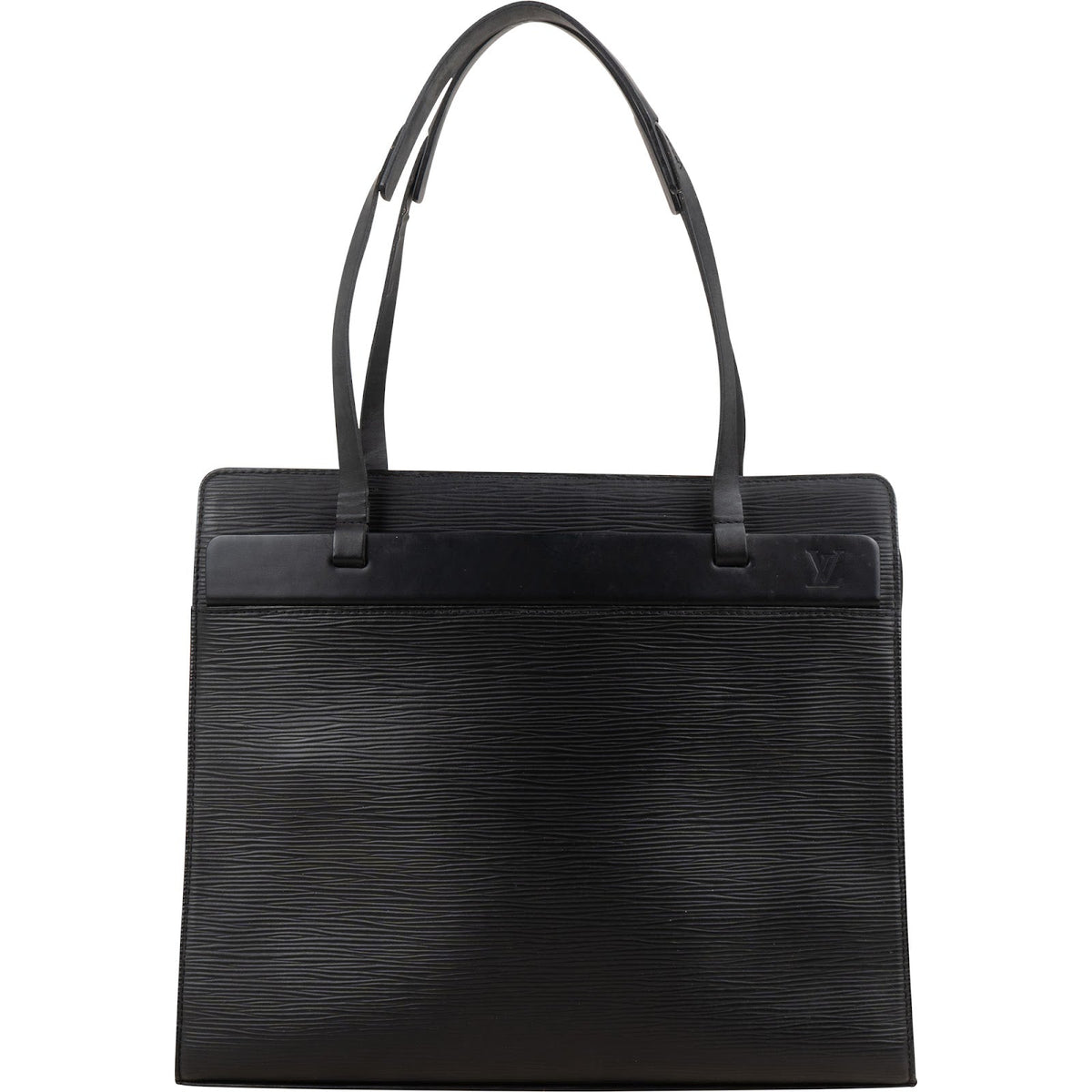 Louis Vuitton Noir Epi Leather Croisette PM Tote Handbag