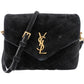 Yves Saint Laurent Quilted Suede Mini Loulou Puffer Crossbody Bag