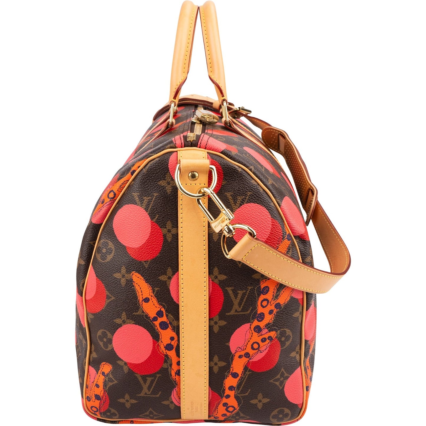Louis Vuitton Monogram Canvas Limited Yayoi Kusama Ramages Dots Keepall 45 Bandoulière Travel Bag