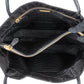Prada Tessuto Nylon Patent Leather Handle Tote Shoulder Bag