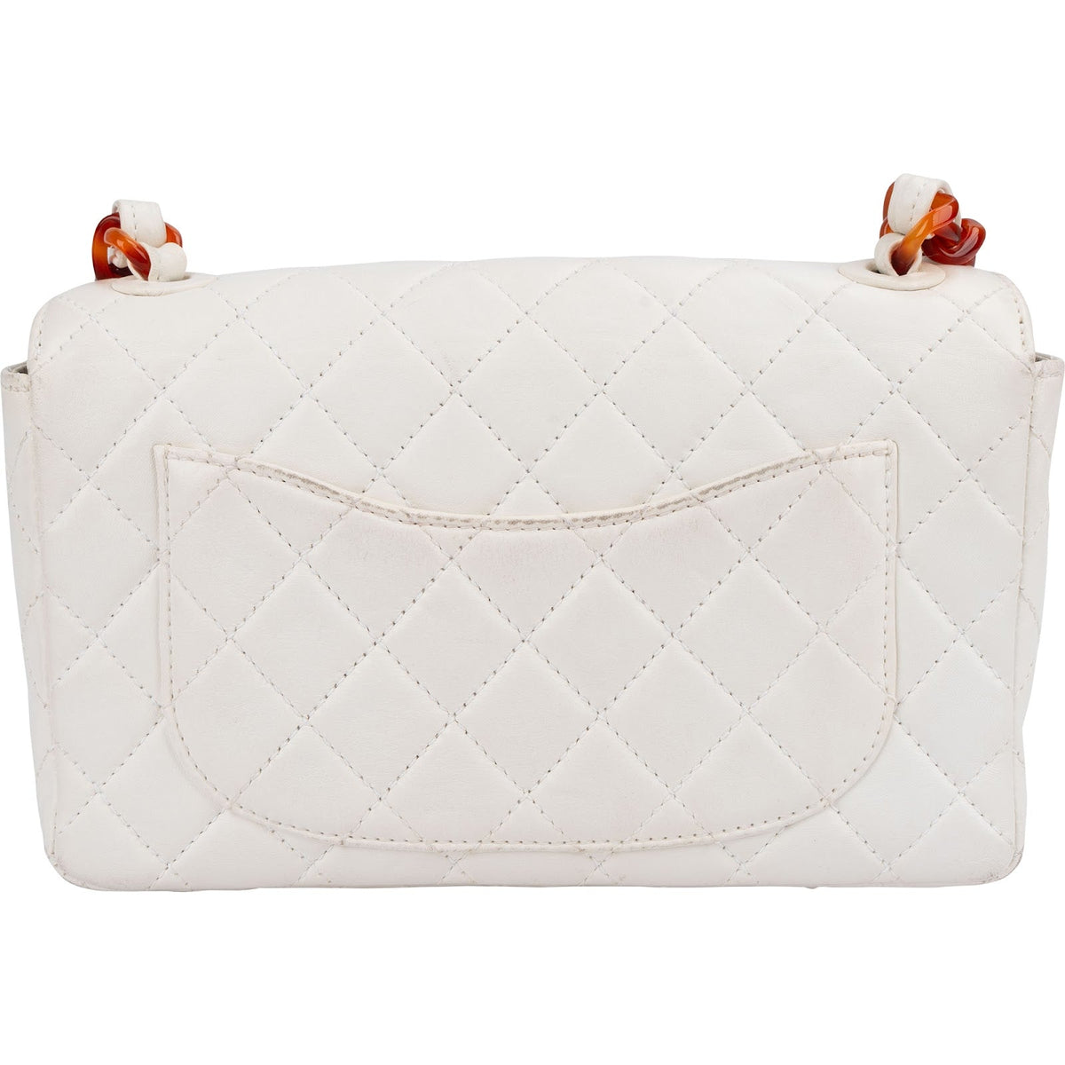 Chanel Quilted Lambskin Tortoise Medium Single Flap Shoulder Bag