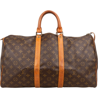 Louis Vuitton Monogram Canvas Keepall 45 Travel Bag