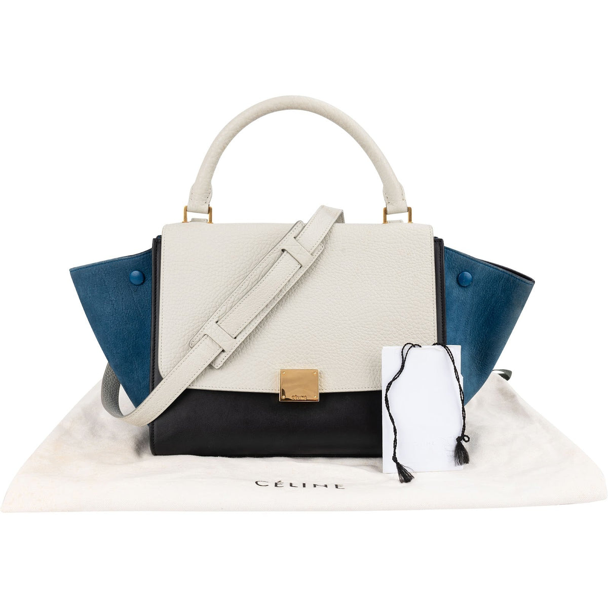 Celine Trapeze aus dreifarbigem Leder – Ansicht 2