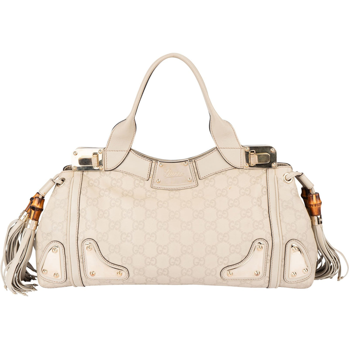 Gucci Guccissima Leather Babouska Boston Handbag