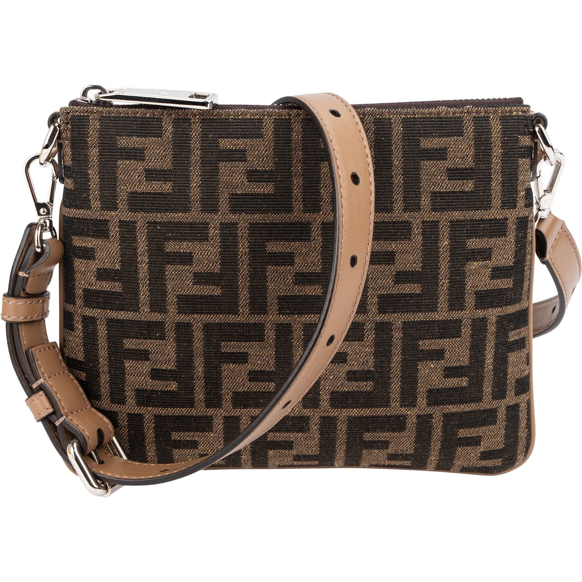 Fendi Monogram Zucca Canvas Camera Crossbody Bag