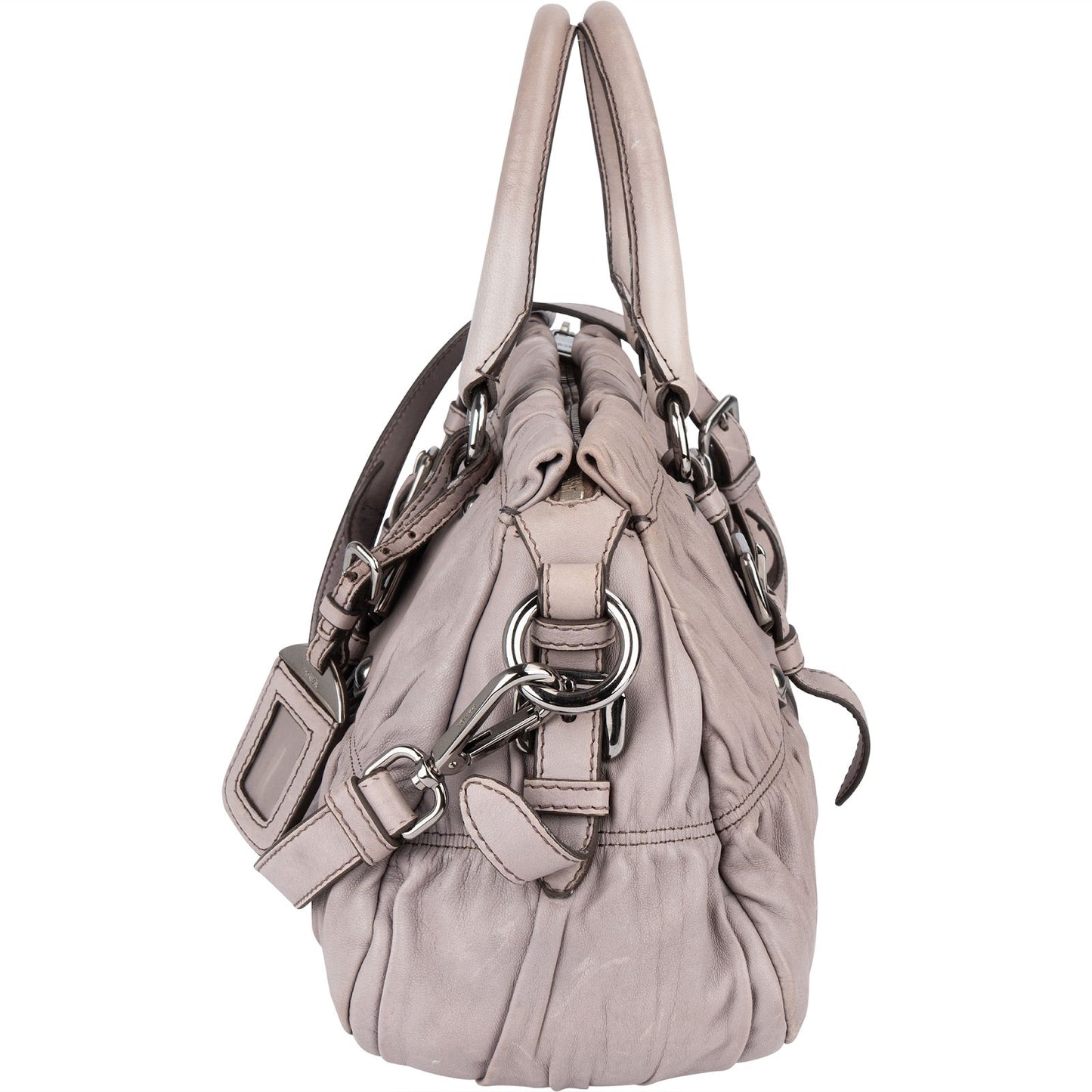 Prada Quilted Nappa Gaufre Satchel Handbag