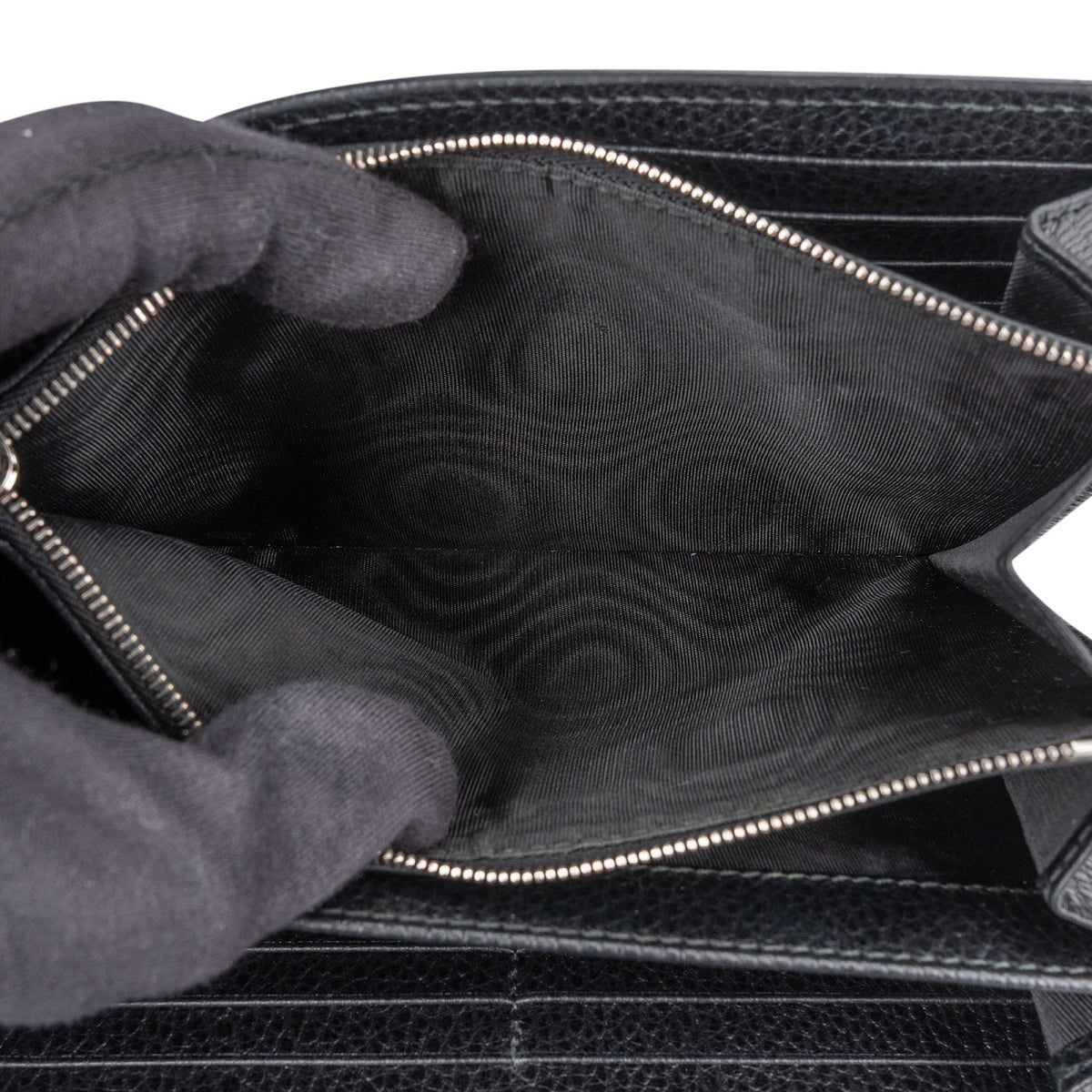 Gucci Grained Leather Crystal Dionysus Mini Chain Wallet Crossbody Bag