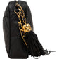 Chanel Quilted Lambskin CC Tassel Crossbody Bag
